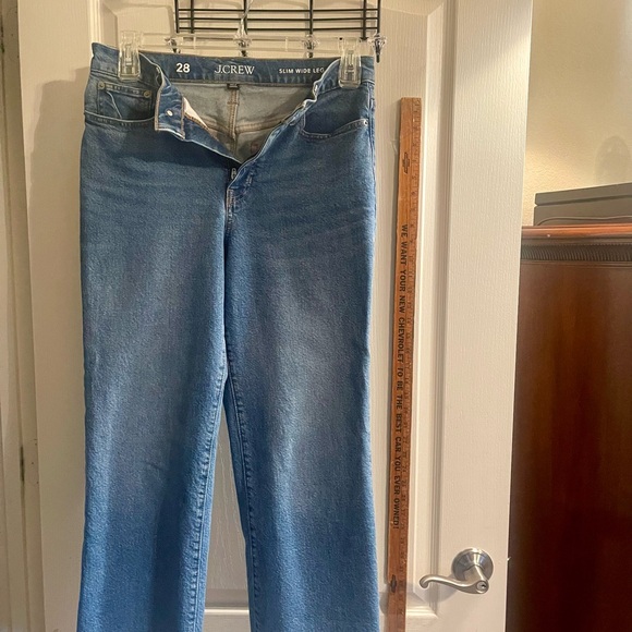 J. Crew Wide Leg Slim Denim - Picture 3 of 10